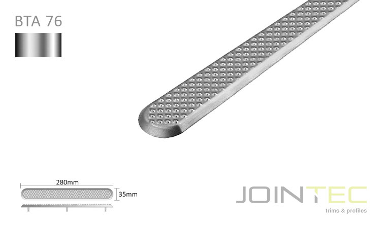 STEP Tátil BTA 76 - Inox Pitonado
