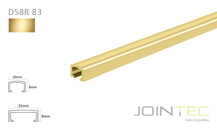 DESIGN DS8R 83 - Alumínio Ouro Brilho