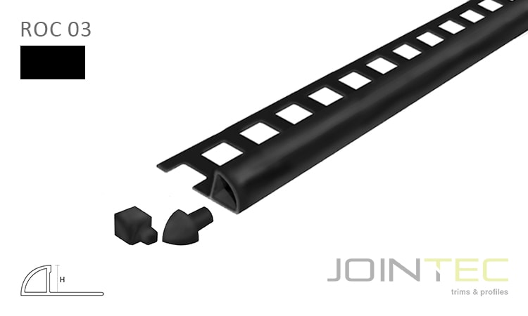 ROUND Closed ROC 03 - PVC Preto