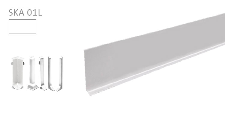 SKIRTING SKA 01L - Alumínio Lacado Branco