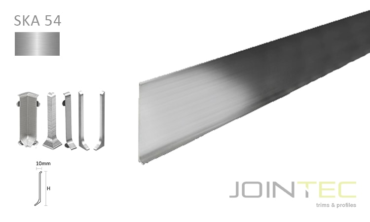 SKIRTING SKA 54 - Alumínio Prata Brilho Escovado