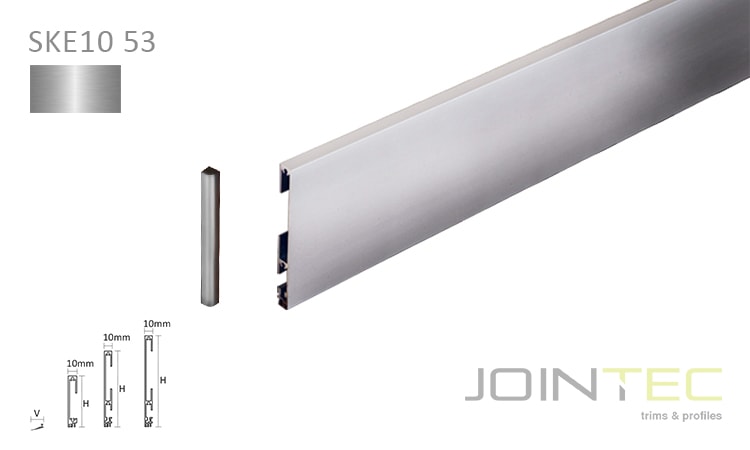 SKIRTING SKE10 53 - Alumínio Prata Brilho