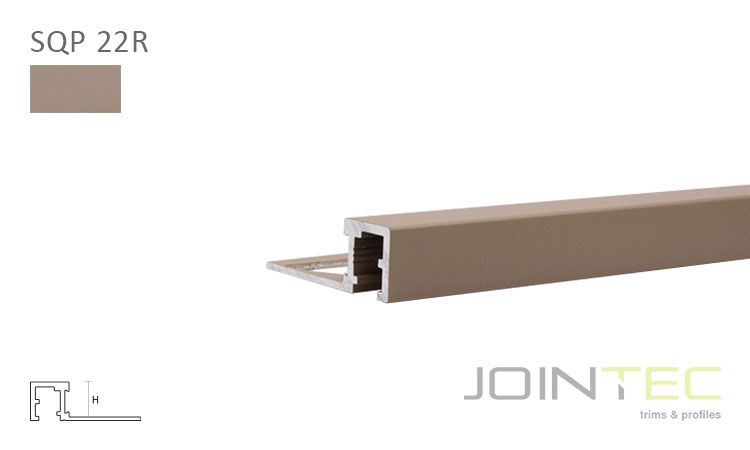 SQUARE PRO SQP 22R - Alumínio Lacado Castanho Relevo