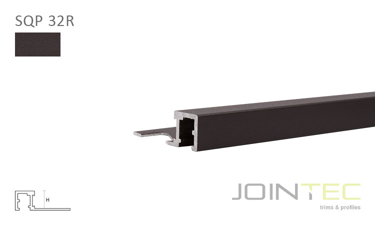SQUARE PRO SQP 32R - Alumínio Lacado Castanho Escuro Relevo
